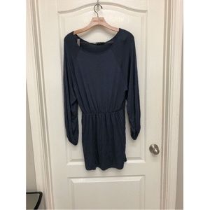Basically me Women's Long Sleeve Dress Blue Size M